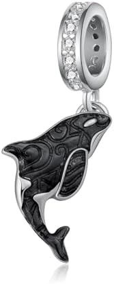 Amazon.com: Orca Whale Dolphin Ocean Sea 925 Sterling Silver Charm